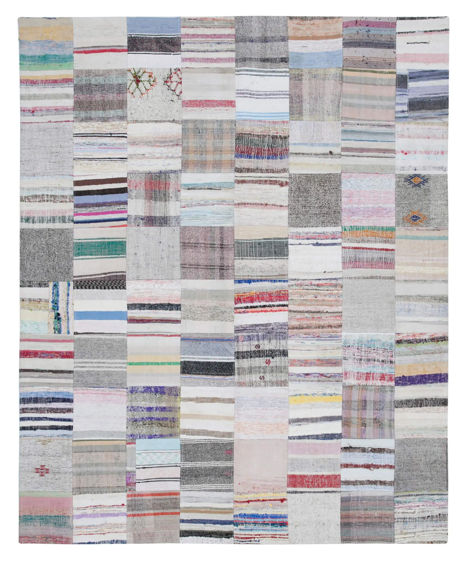 Rc_30446_1_Multicolor_Oriental_Kilim_Patchwork_Rugs Chaput Patchwork Multi Renk Pamuk Üzerine Yün El Dokuma Kilim-248x304 - Görsel 1