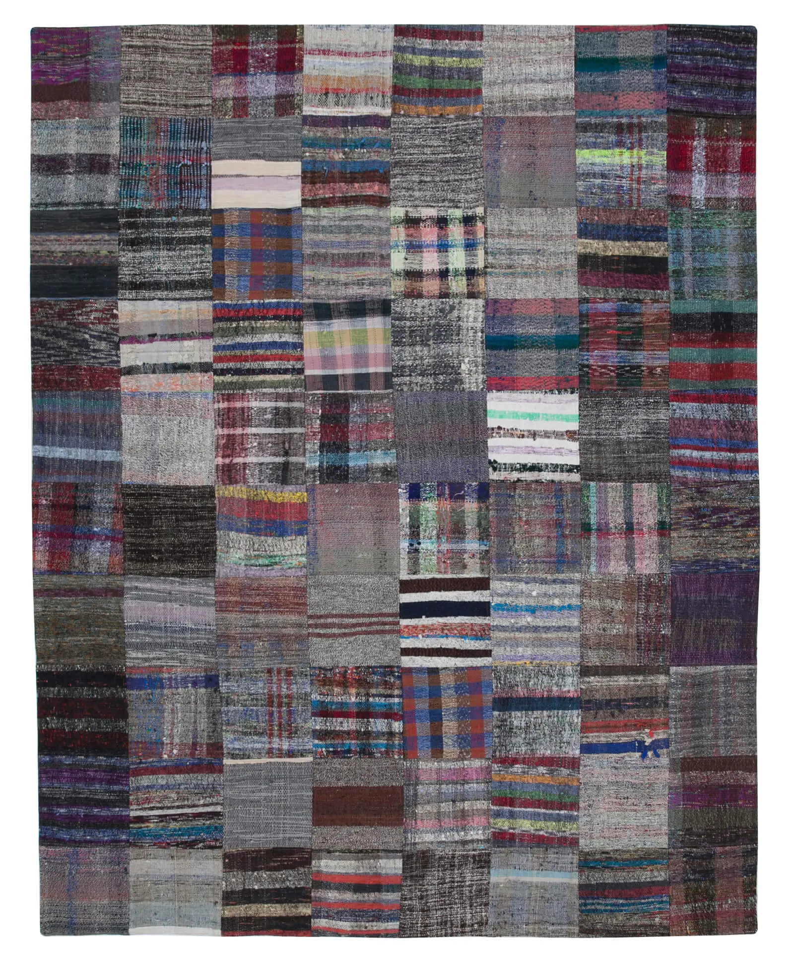 Rc_30448_1_Multicolor_Oriental_Kilim_Patchwork_Rugs Chaput Patchwork Multi Renk Pamuk Üzerine Yün El Dokuma Kilim-237x299 - Görsel 1