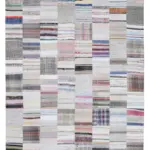 Chaput Patchwork Multi Renk Pamuk Üzerine Yün El Dokuma Kilim-248x304