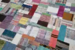 Chaput Patchwork Multi Renk Pamuk Üzerine Yün El Dokuma Kilim-251x305 - Görsel 6
