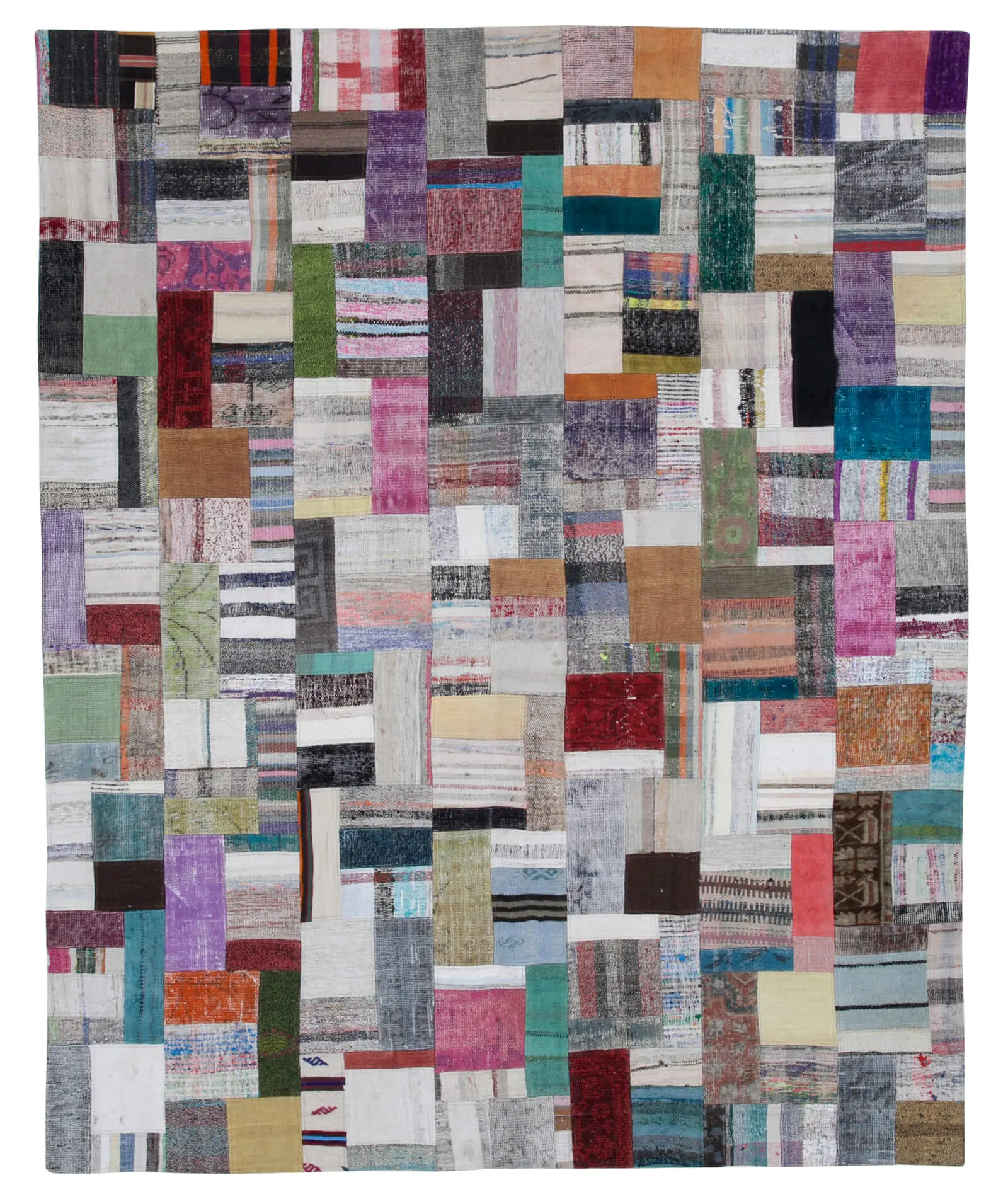Rc_30454_1_Multicolor_Oriental_Kilim_Patchwork_Rugs Chaput Patchwork Multi Renk Pamuk Üzerine Yün El Dokuma Kilim-251x308 - Görsel 1