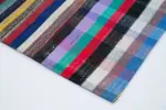 Chaput Patchwork Multi Renk Pamuk Üzerine Yün El Dokuma Kilim-243x307 - Görsel 4