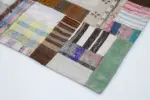 Chaput Patchwork Multi Renk Pamuk Üzerine Yün El Dokuma Kilim-246x306 - Görsel 4