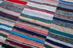 Chaput Patchwork Multi Renk Pamuk Üzerine Yün El Dokuma Kilim-248x307 - Görsel 6