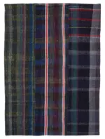 Chaput Patchwork Multi Renk Pamuk Üzerine Yün El Dokuma Kilim-230x315