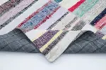Chaput Patchwork Multi Renk Pamuk Üzerine Yün El Dokuma Kilim-246x298 - Görsel 5