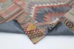 Anadolu Patchwork Multi Renk Pamuk Üzerine Yün El Dokuma Kilim-203x302 - Görsel 5