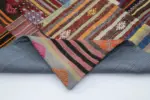 Anadolu Patchwork Multi Renk Pamuk Üzerine Yün El Dokuma Kilim-203x301 - Görsel 5