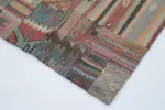 Anadolu Patchwork Kahverengi Renk Pamuk Üzerine Yün El Dokuma Kilim-202x301 - Görsel 4