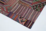 Anadolu Patchwork Multi Renk Pamuk Üzerine Yün El Dokuma Kilim-202x300 - Görsel 4