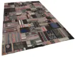 Anadolu Patchwork Kahverengi Renk Pamuk Üzerine Yün El Dokuma Kilim-200x303 - Görsel 2