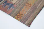 Anadolu Patchwork Multi Renk Pamuk Üzerine Yün El Dokuma Kilim-202x302 - Görsel 4