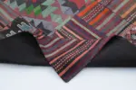 Anadolu Patchwork Multi Renk Pamuk Üzerine Yün El Dokuma Kilim-200x300 - Görsel 5