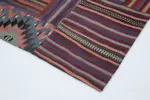 Anadolu Patchwork Multi Renk Pamuk Üzerine Yün El Dokuma Kilim-202x300 - Görsel 4