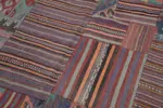 Anadolu Patchwork Multi Renk Pamuk Üzerine Yün El Dokuma Kilim-200x301 - Görsel 6