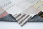 İnce Bez Patchwork Beyaz Pamuk Üzerine Yün El Dokuma Kilim-246x303 - Görsel 5