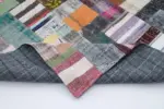 Chaput Patchwork Multi Renk Pamuk Üzerine Yün El Dokuma Kilim-253x353 - Görsel 5