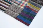 Chaput Patchwork Multi Renk Pamuk Üzerine Yün El Dokuma Kilim-238x357 - Görsel 4
