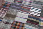 Chaput Patchwork Multi Renk Pamuk Üzerine Yün El Dokuma Kilim-238x357 - Görsel 6