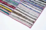 Chaput Patchwork Multi Renk Pamuk Üzerine Yün El Dokuma Kilim-242x350 - Görsel 4