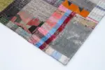 Chaput Patchwork Multi Renk Pamuk Üzerine Yün El Dokuma Kilim-259x350 - Görsel 4
