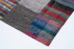 Chaput Patchwork Multi Renk Pamuk Üzerine Yün El Dokuma Kilim-240x359 - Görsel 4
