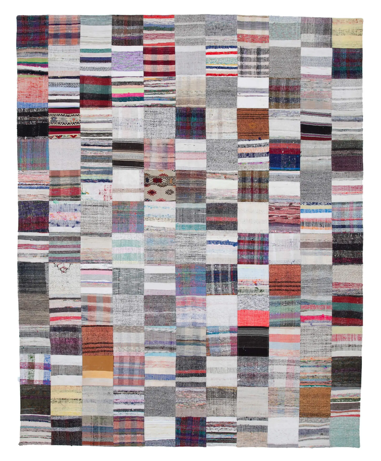 Rc_30571_1_Multicolor_Oriental_Kilim_Patchwork_Rugs Chaput Patchwork Multi Renk Pamuk Üzerine Yün El Dokuma Kilim-278x348 - Görsel 1