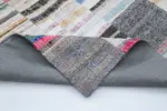 Chaput Patchwork Multi Renk Pamuk Üzerine Yün El Dokuma Kilim-302x402 - Görsel 5