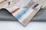 Chaput Patchwork Multi Renk Pamuk Üzerine Yün El Dokuma Kilim-304x400 - Görsel 5