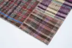 Chaput Patchwork Multi Renk Pamuk Üzerine Yün El Dokuma Kilim-225x310 - Görsel 4