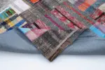 Chaput Patchwork Multi Renk Pamuk Üzerine Yün El Dokuma Kilim-222x338 - Görsel 5