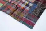 Chaput Patchwork Multi Renk Pamuk Üzerine Yün El Dokuma Kilim-258x352 - Görsel 5