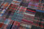 Chaput Patchwork Multi Renk Pamuk Üzerine Yün El Dokuma Kilim-258x352 - Görsel 6