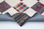 Chaput Patchwork Multi Renk Pamuk Üzerine Yün El Dokuma Kilim-263x355 - Görsel 5