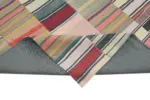 Chaput Patchwork Multi Renk Pamuk Üzerine Yün El Dokuma Kilim-271x352 - Görsel 6