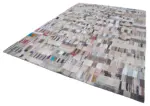 Chaput Patchwork Multi Renk Pamuk Üzerine Yün El Dokuma Kilim-281x396 - Görsel 3