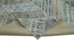 Patchwork Gri Pamuk Üzerine Yün El Dokuma Kilim-278x377 - Görsel 6