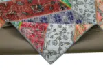Patchwork Multi Pamuk Üzerine Yün El Dokuma Kilim-248x309 - Görsel 6