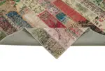 Patchwork Multi Pamuk Üzerine Yün El Dokuma Kilim-201x305 - Görsel 6