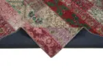 Patchwork Multi Pamuk Üzerine Yün El Dokuma Kilim-203x305 - Görsel 6