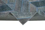 Patchwork Mavi Pamuk Üzerine Yün El Dokuma Kilim-198x300 - Görsel 6