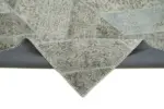 Patchwork Gri Pamuk Üzerine Yün El Dokuma Kilim-191x262 - Görsel 6