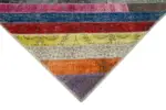 Patchwork Multi Pamuk Üzerine Yün El Dokuma Kilim-197x305 - Görsel 4