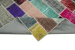 Patchwork Multi Pamuk Üzerine Yün El Dokuma Kilim-210x316 - Görsel 6