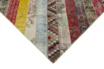 Patchwork Multi Pamuk Üzerine Yün El Dokuma Kilim-200x305 - Görsel 4