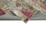 Patchwork Multi Pamuk Üzerine Yün El Dokuma Kilim-203x305 - Görsel 6