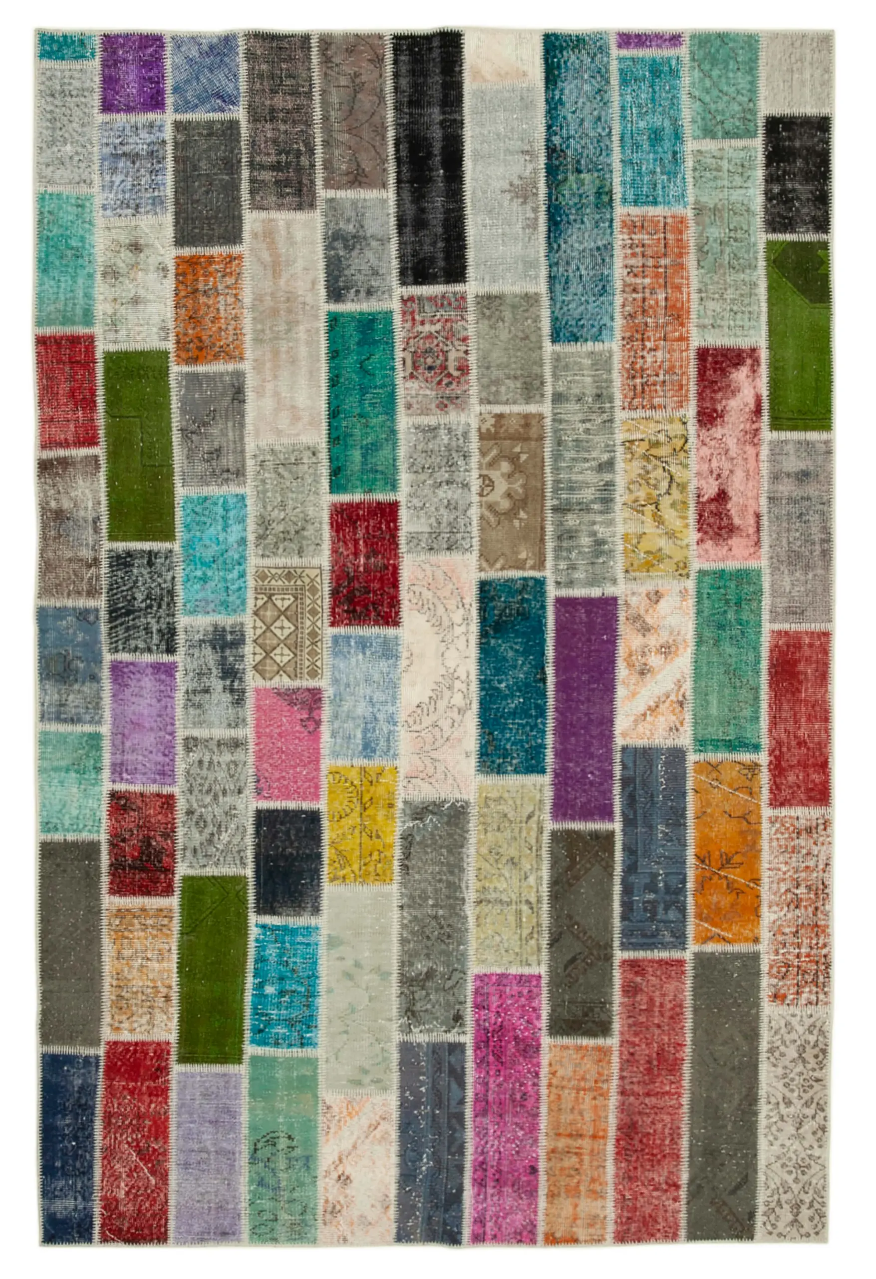 Rc_31068_0_Multicolor_Modern_Design_Patchwork_Rugs Patchwork Multi Pamuk Üzerine Yün El Dokuma Kilim-200x303 - Görsel 1