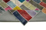 Patchwork Multi Pamuk Üzerine Yün El Dokuma Kilim-200x303 - Görsel 6