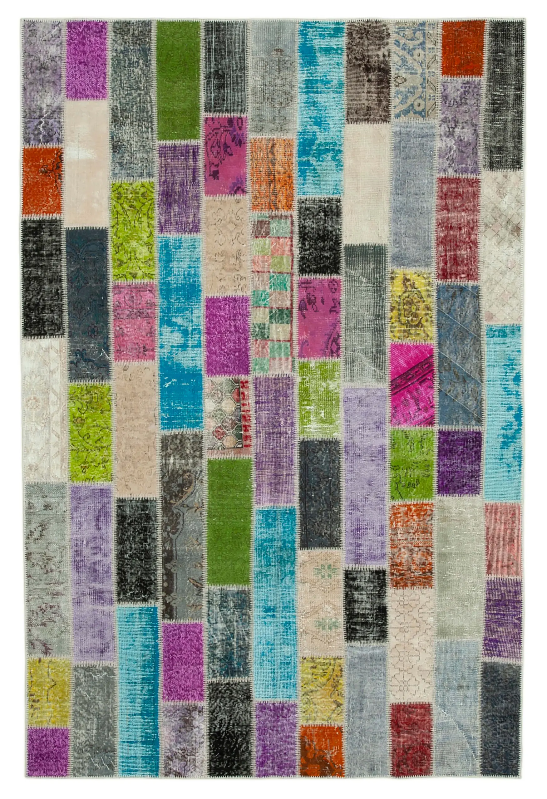 Rc_31073_0_Multicolor_Modern_Design_Patchwork_Rugs Patchwork Multi Pamuk Üzerine Yün El Dokuma Kilim-200x302 - Görsel 1