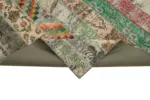 Patchwork Multi Pamuk Üzerine Yün El Dokuma Kilim-202x303 - Görsel 6